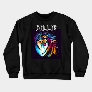 Graffiti Style - Cool Collie 1 Crewneck Sweatshirt